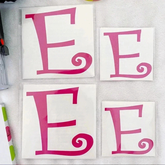 “E” Monogram Set - Picture 2 of 3